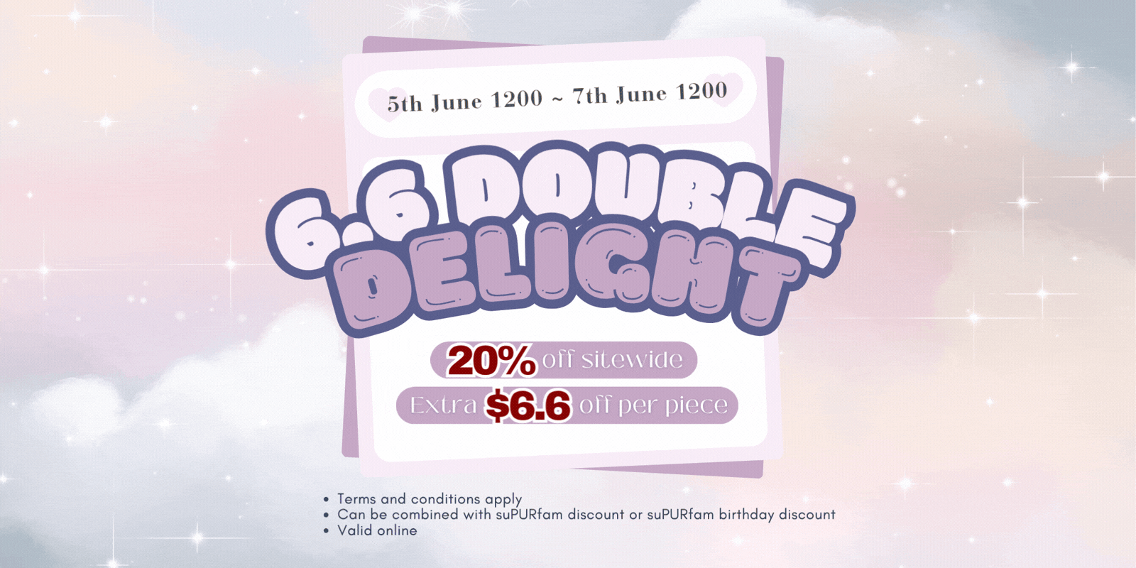 6.6 ~7.6 - 6.6 Double Delight 💕