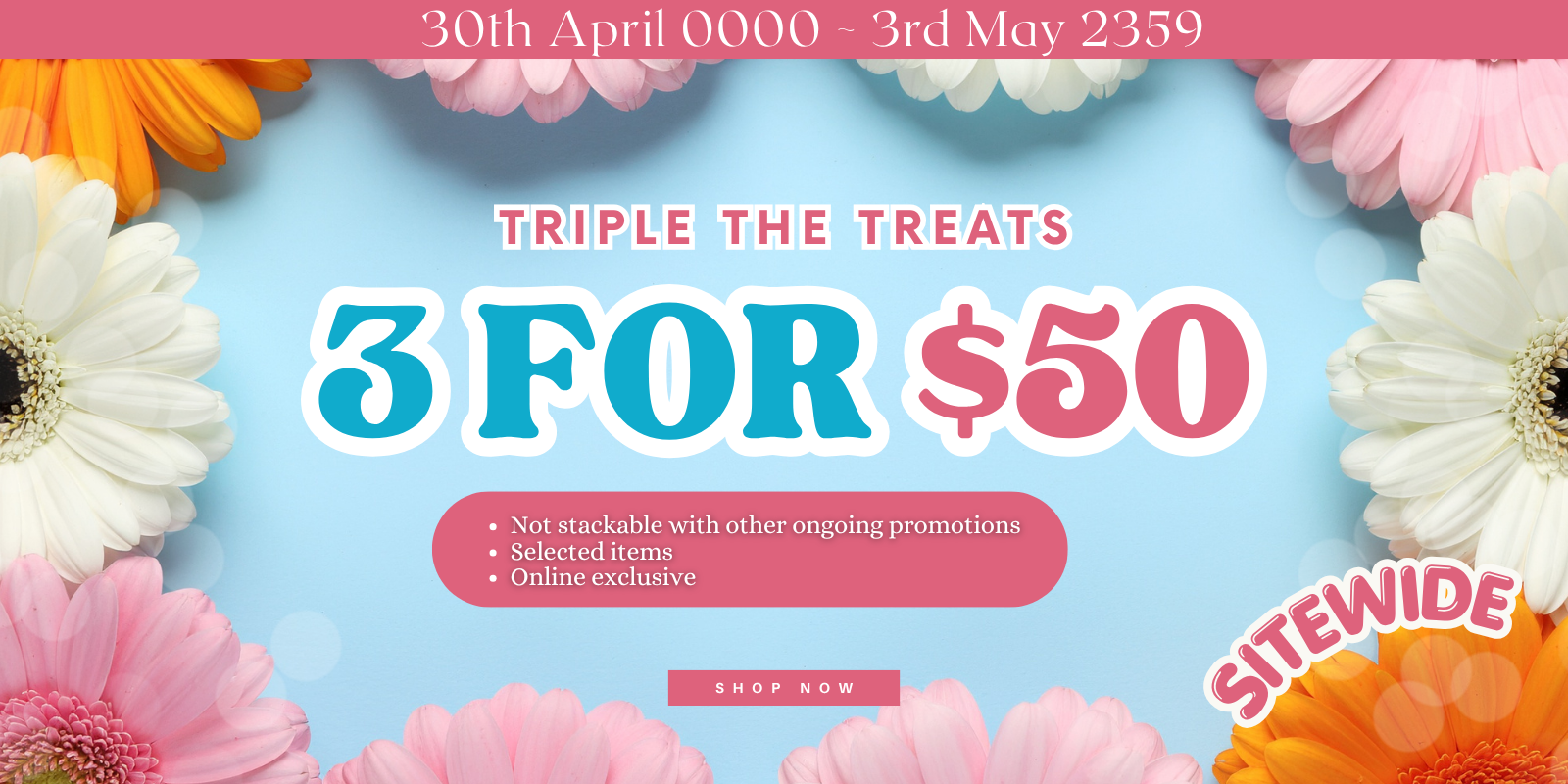 🛍️Triple the Treats - 3 for $50