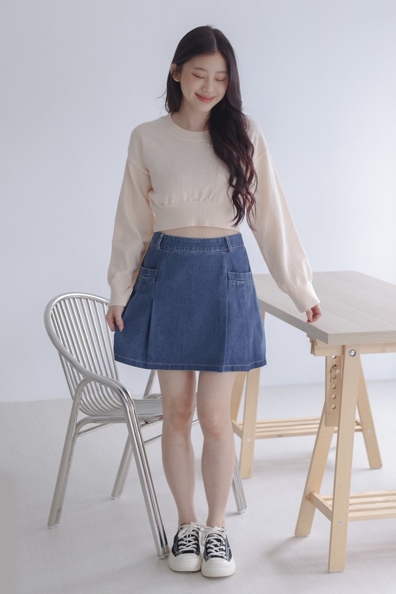 [BACKORDER] Seanna Knit Sweater Top Cream