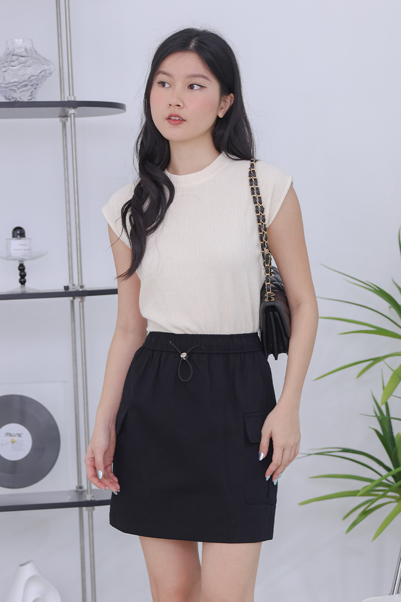 Addey Cargo Skirt Black