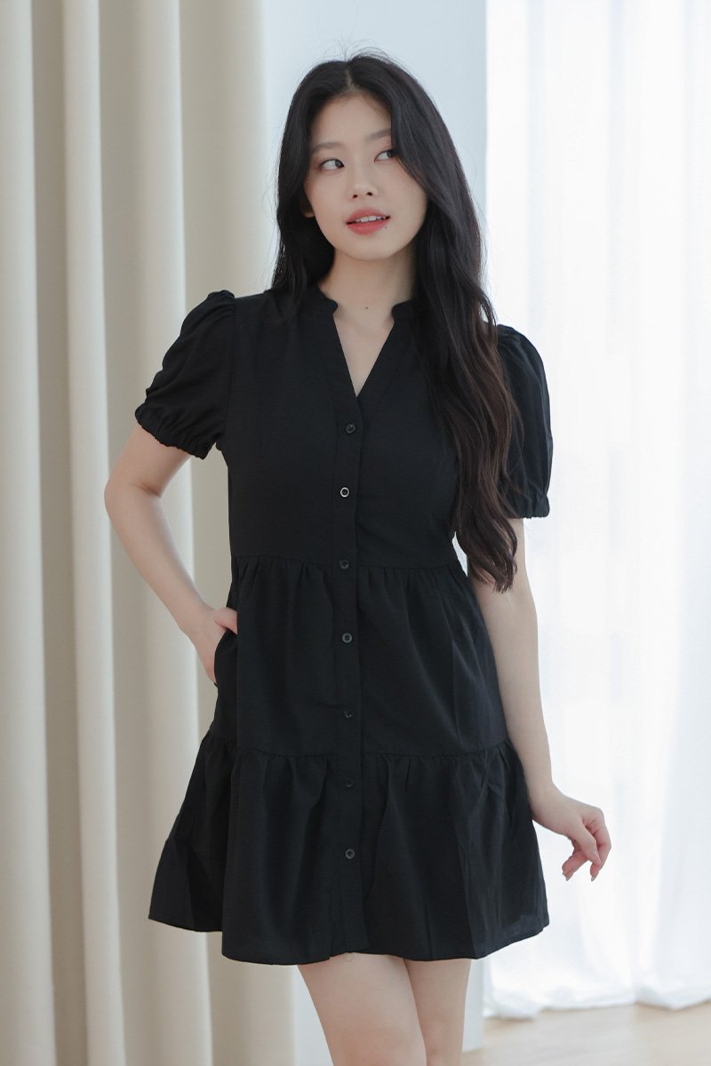Evalyn Mini Dress Black