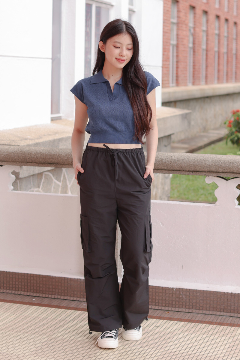 Berthea Parachute Drawstring Pants