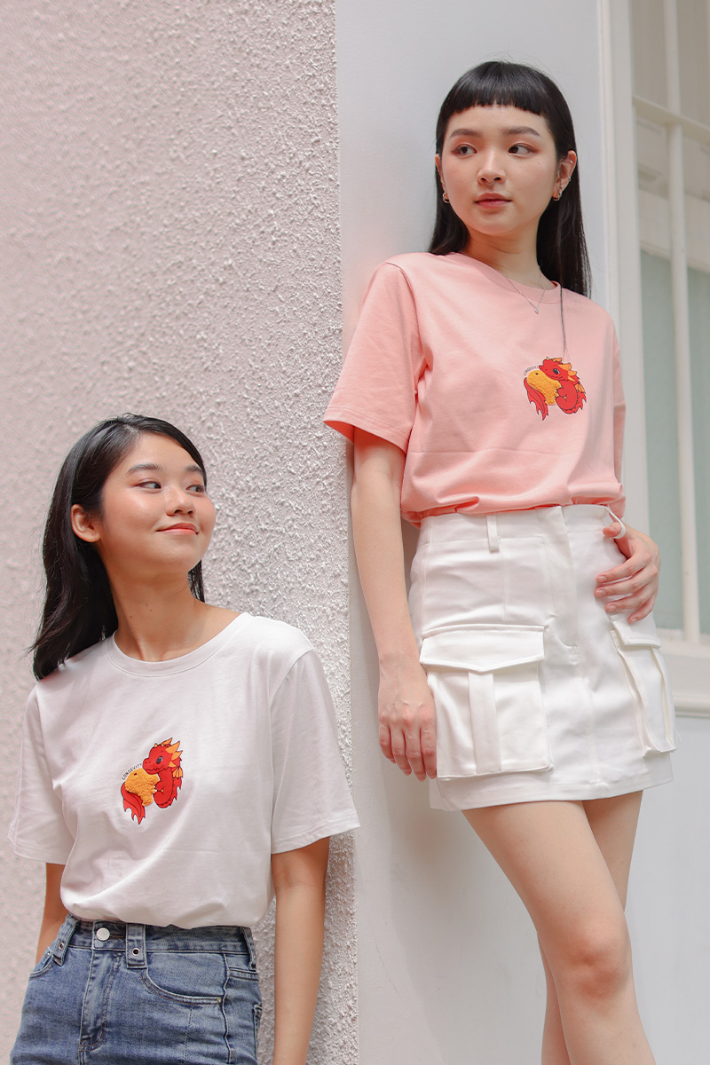 龙gevity In-House Chenille Embroidered Printed Top Blush (Unisex)