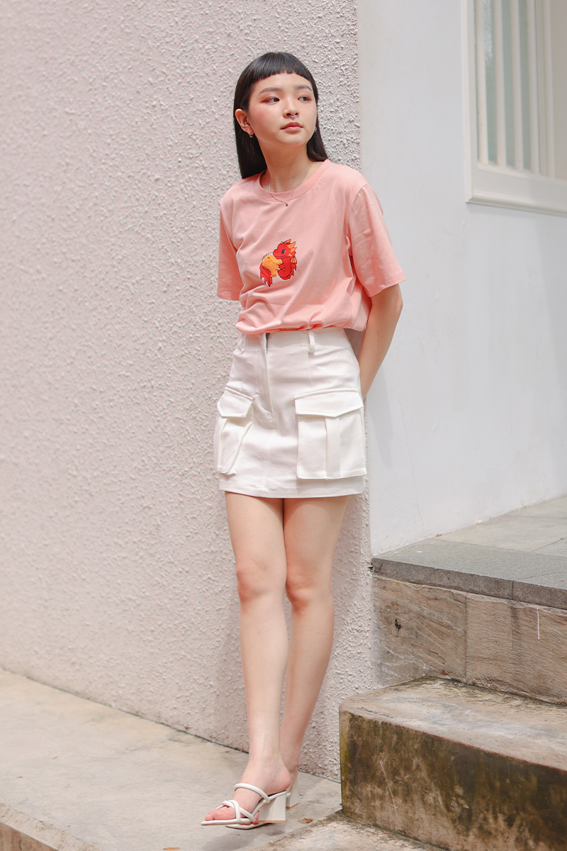 龙gevity In-House Chenille Embroidered Printed Top Blush (Unisex)