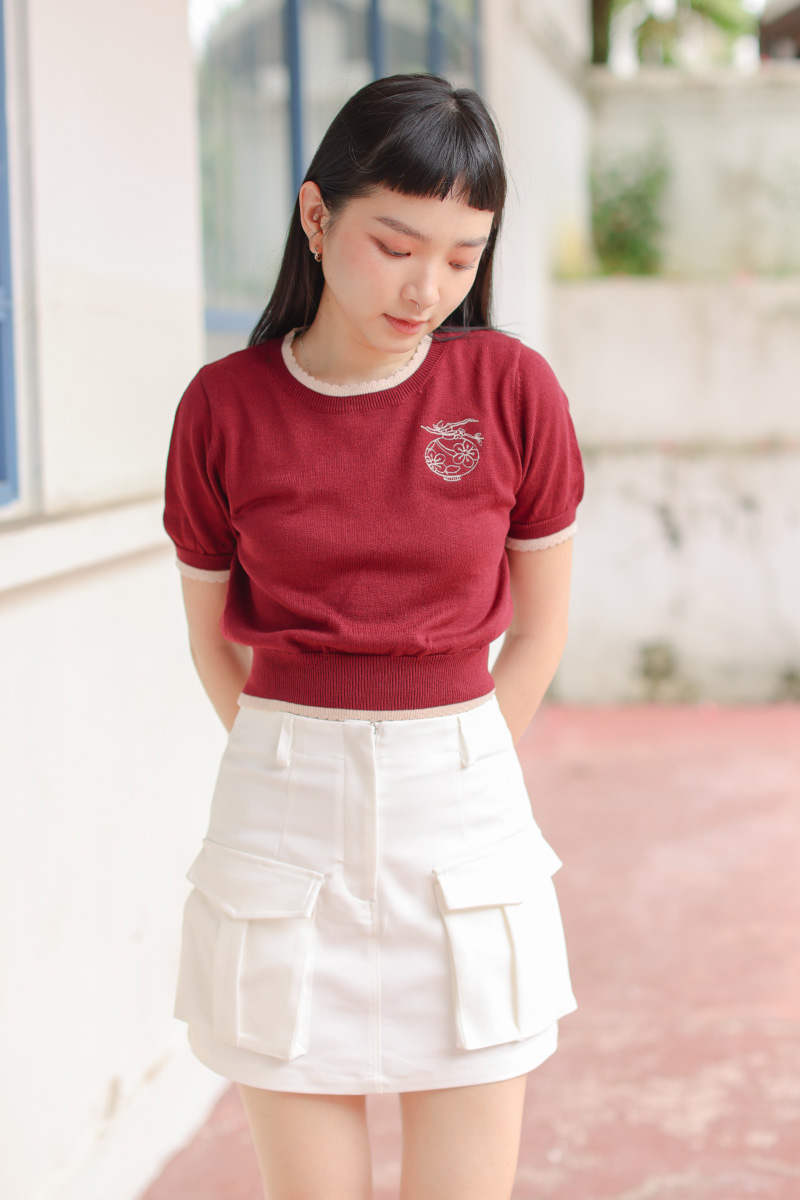 Clark Cargo Skort Ivory