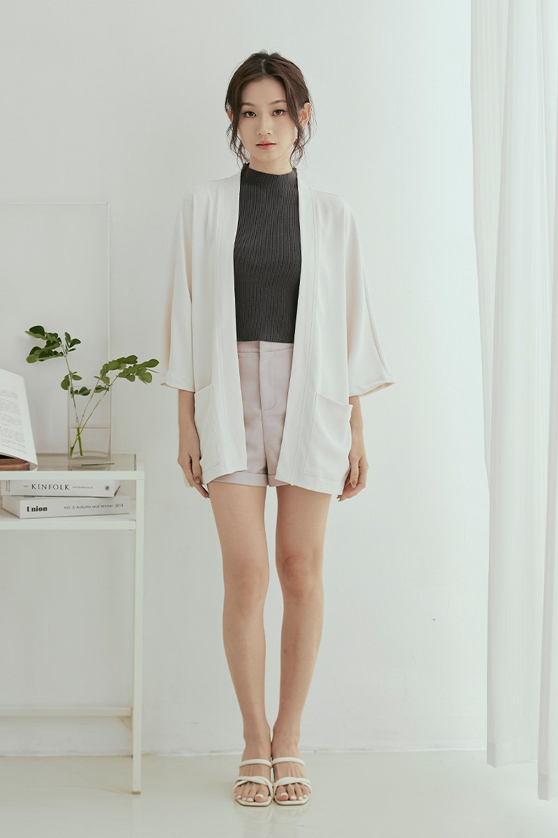 Yuko Kimono Outerwear Cream