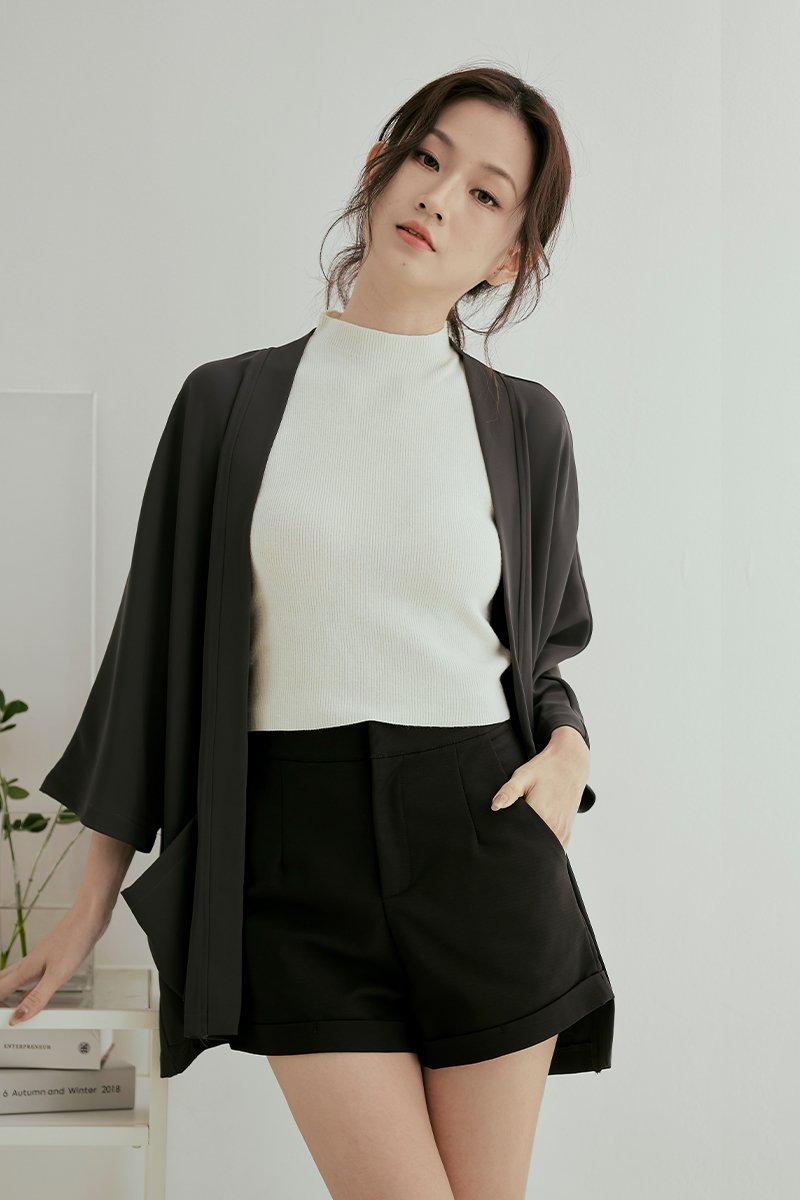 Yuko Kimono Outerwear Grey