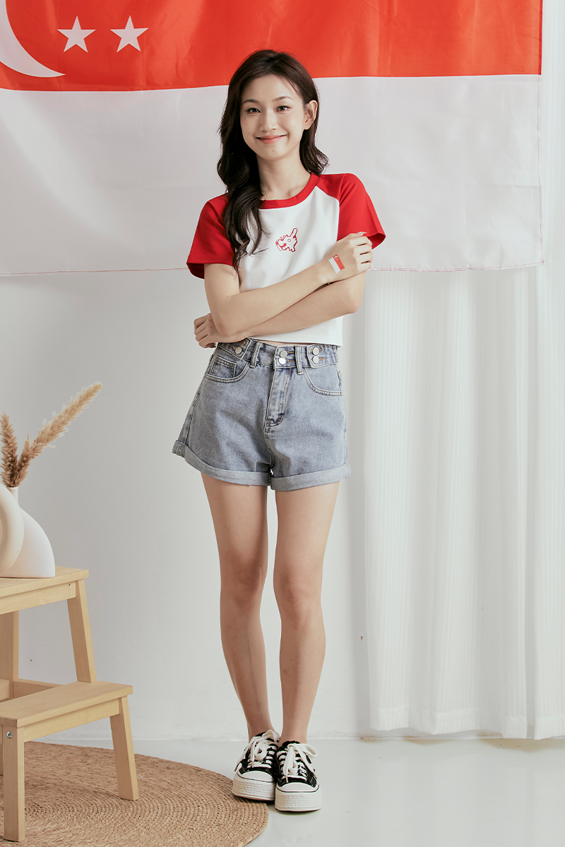 [RESTOCK 12] Vanny High Waisted Denim Shorts Light Wash