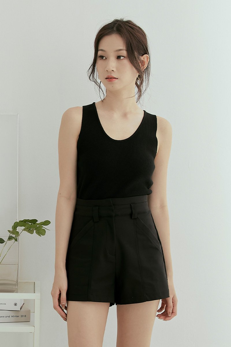 [RESTOCK] Caren Essential Shorts Black