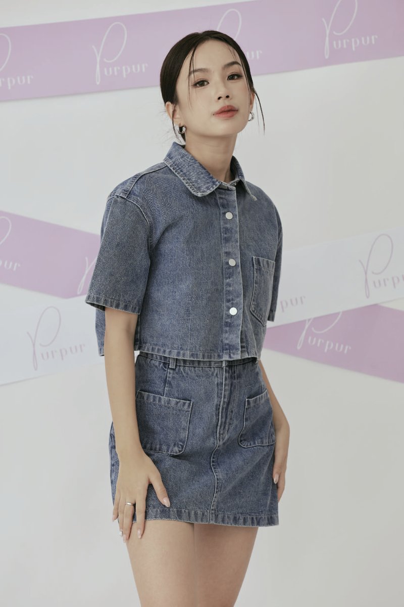 [BACKORDER] On The Go Denim Skort Dark Wash