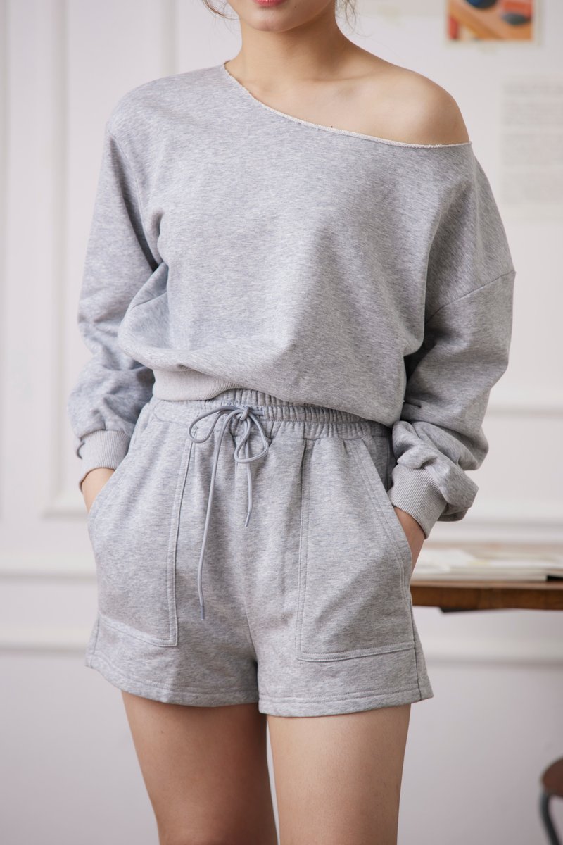 Shiloh Drawstring Shorts Grey