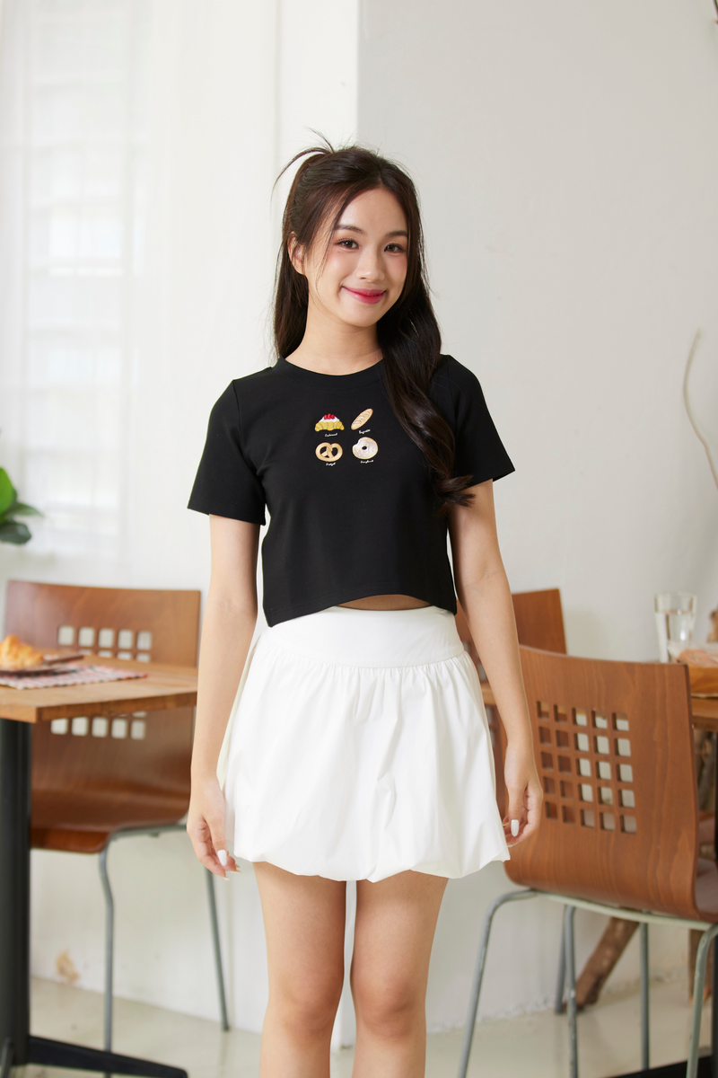 Lola Crop Top Black