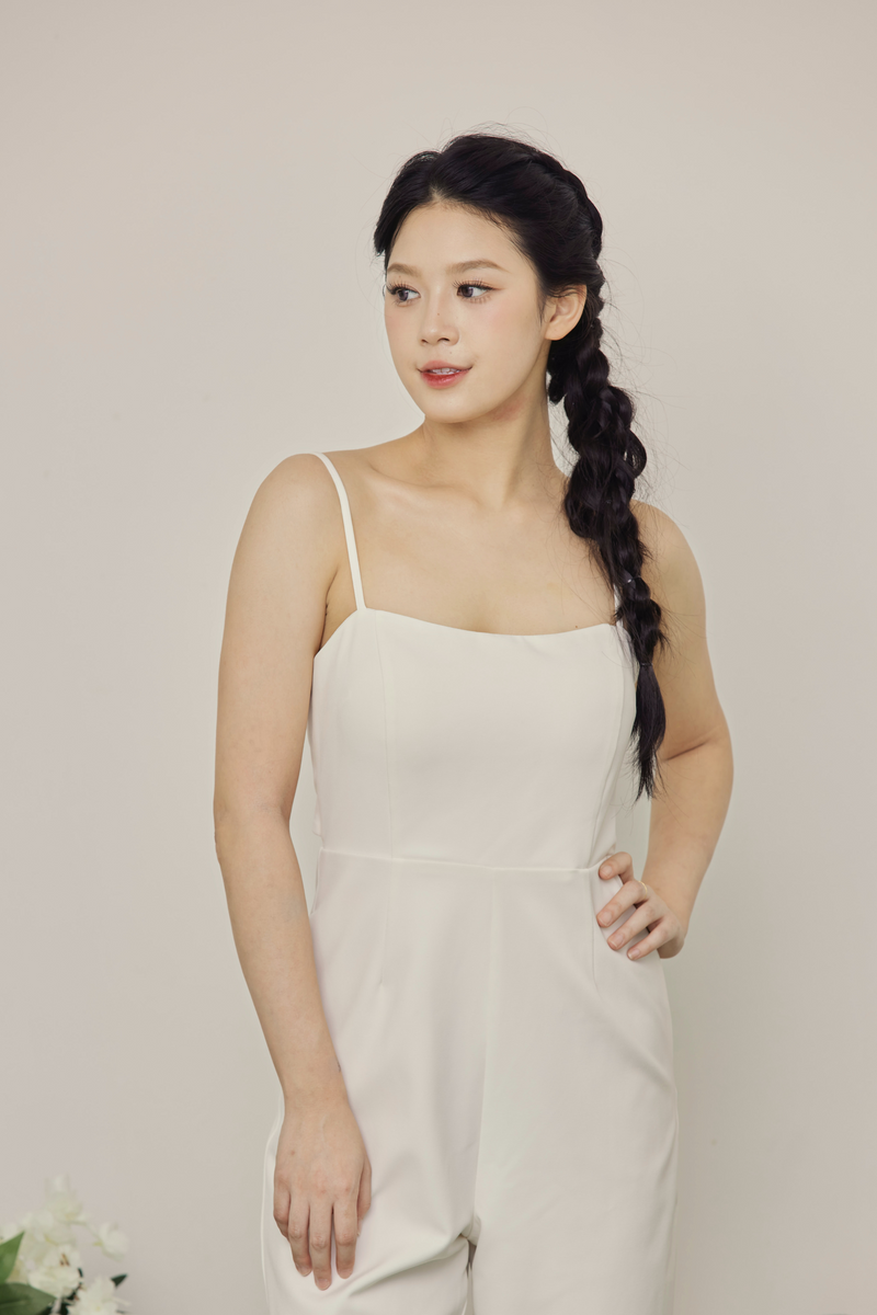 Twist & Tux Jumpsuit Ivory