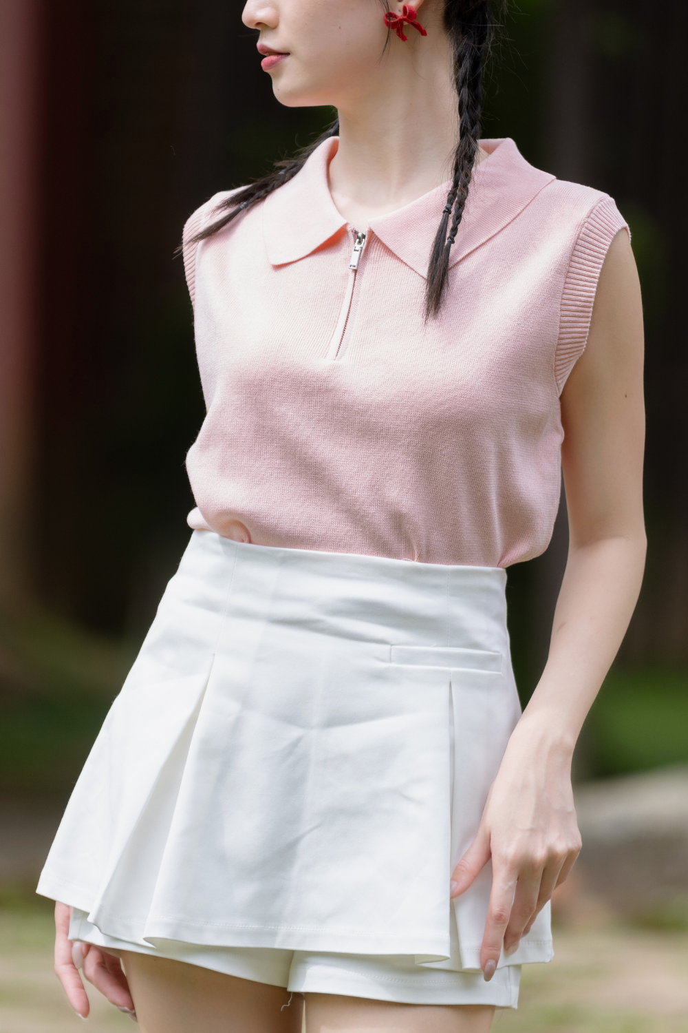 [RESTOCK 3] Texina Pleated Skort Ivory