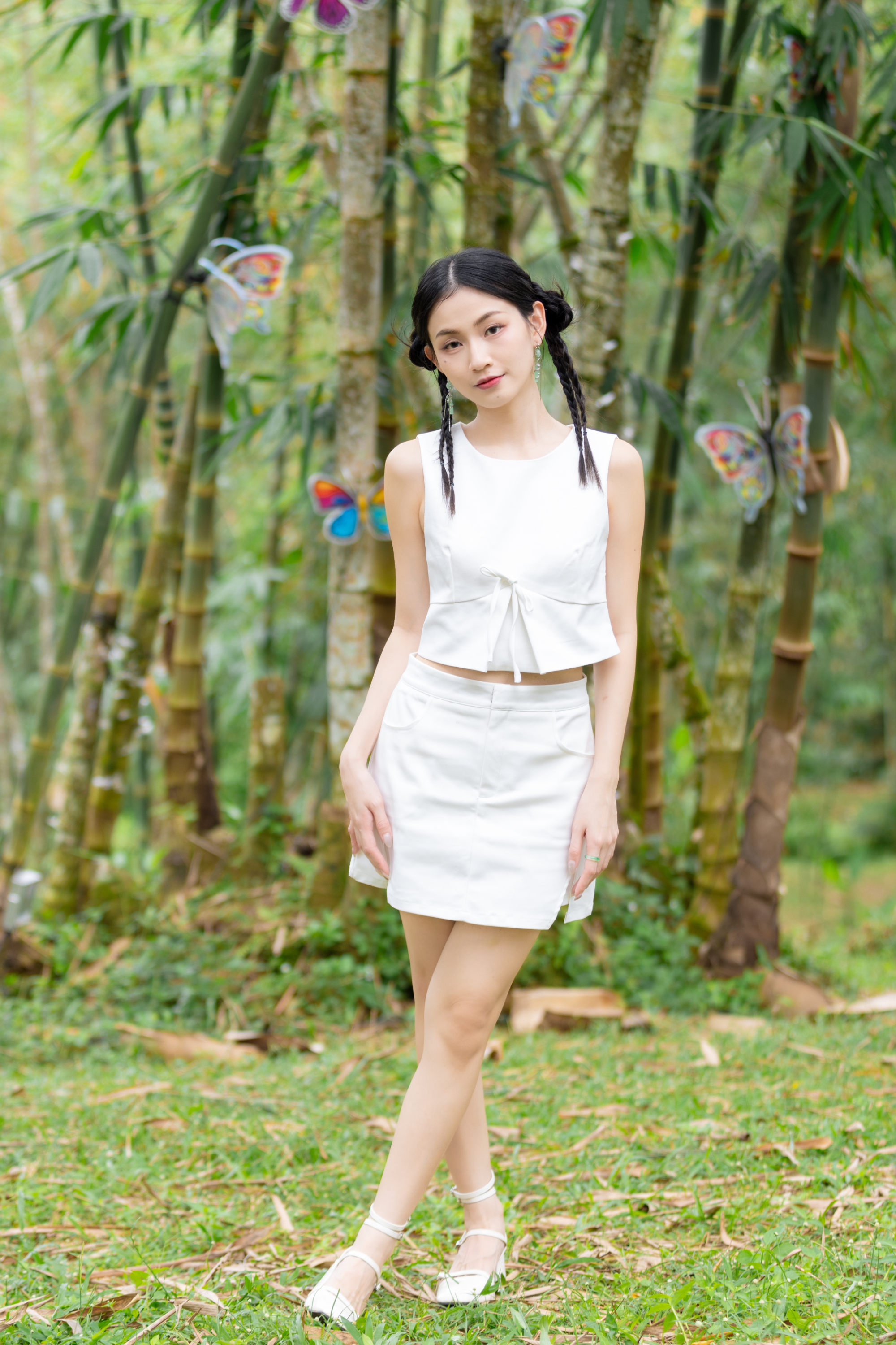 [RESTOCK 2] Harper V-Slits Skirt Ivory
