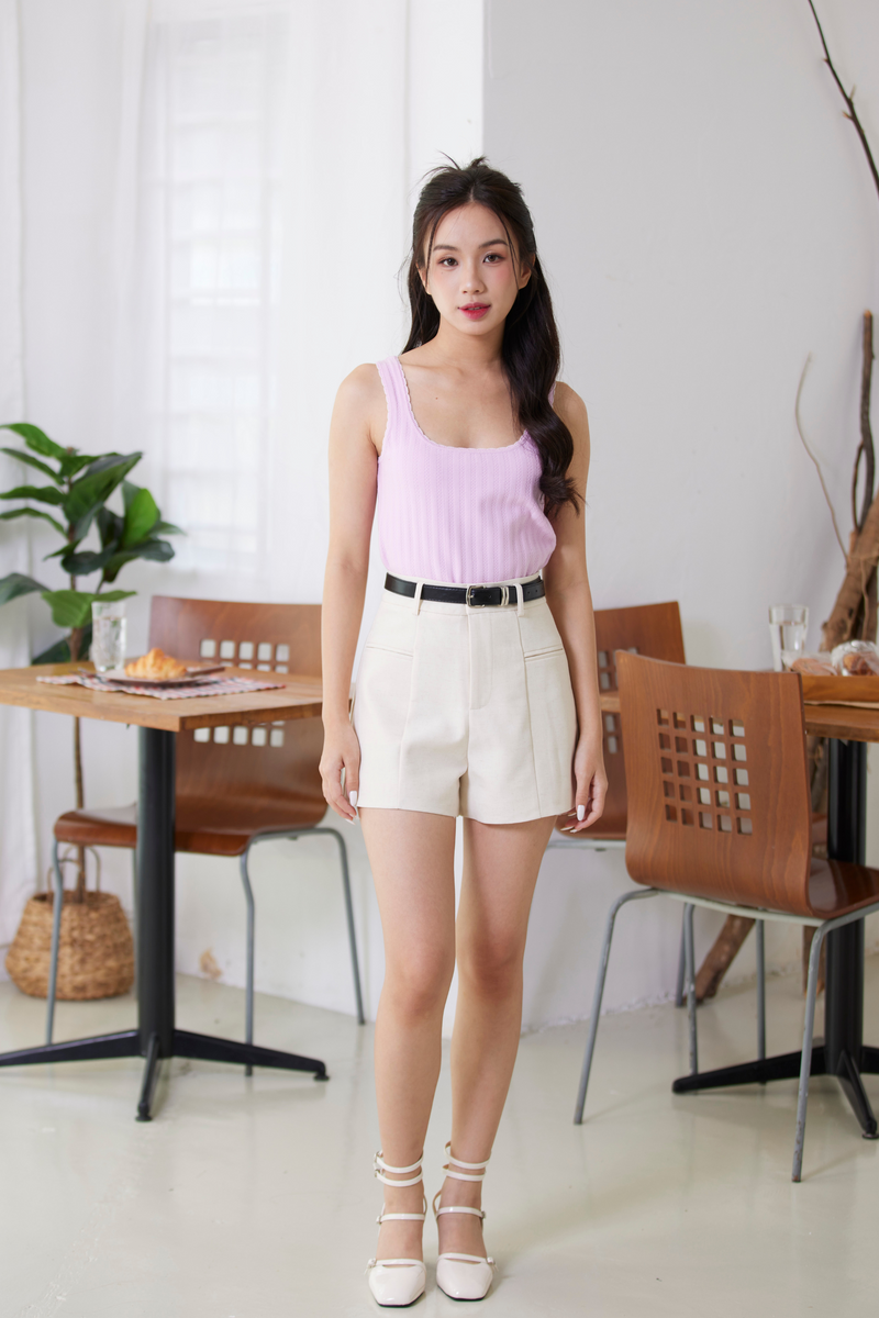 Nova Textura Sleeveless Knit Top Lilac