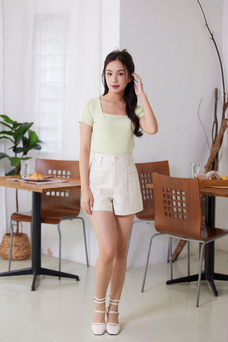 Curie Square Neck Top Mint