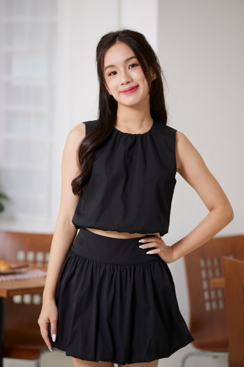 [RESTOCK] Elsa Bubble Skort Black