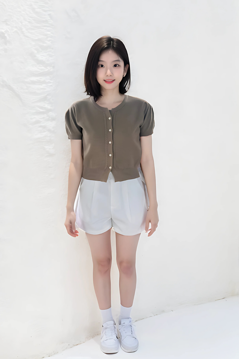 Lynette Knit Top Khaki