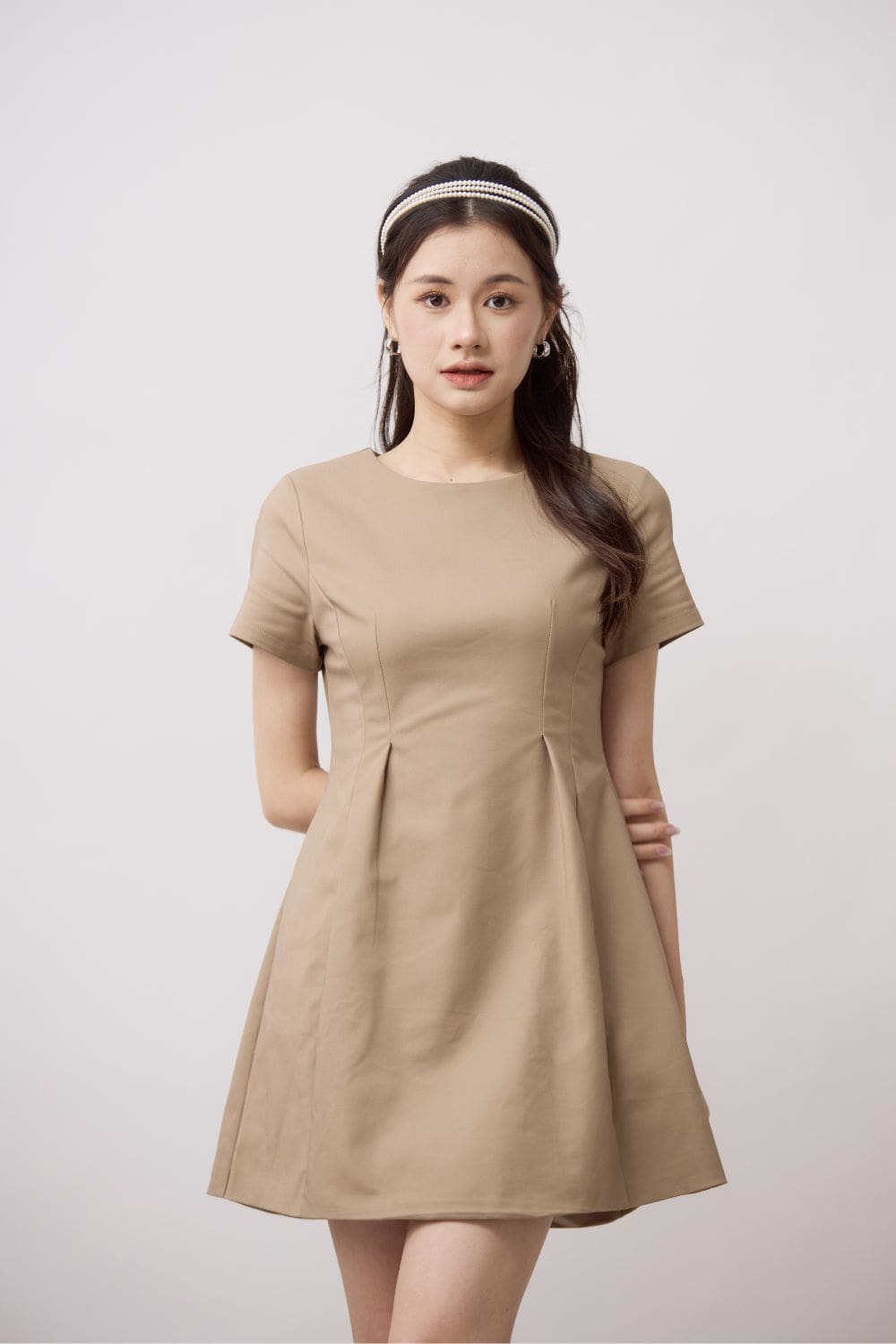 Elysia Tailored Dress Khaki