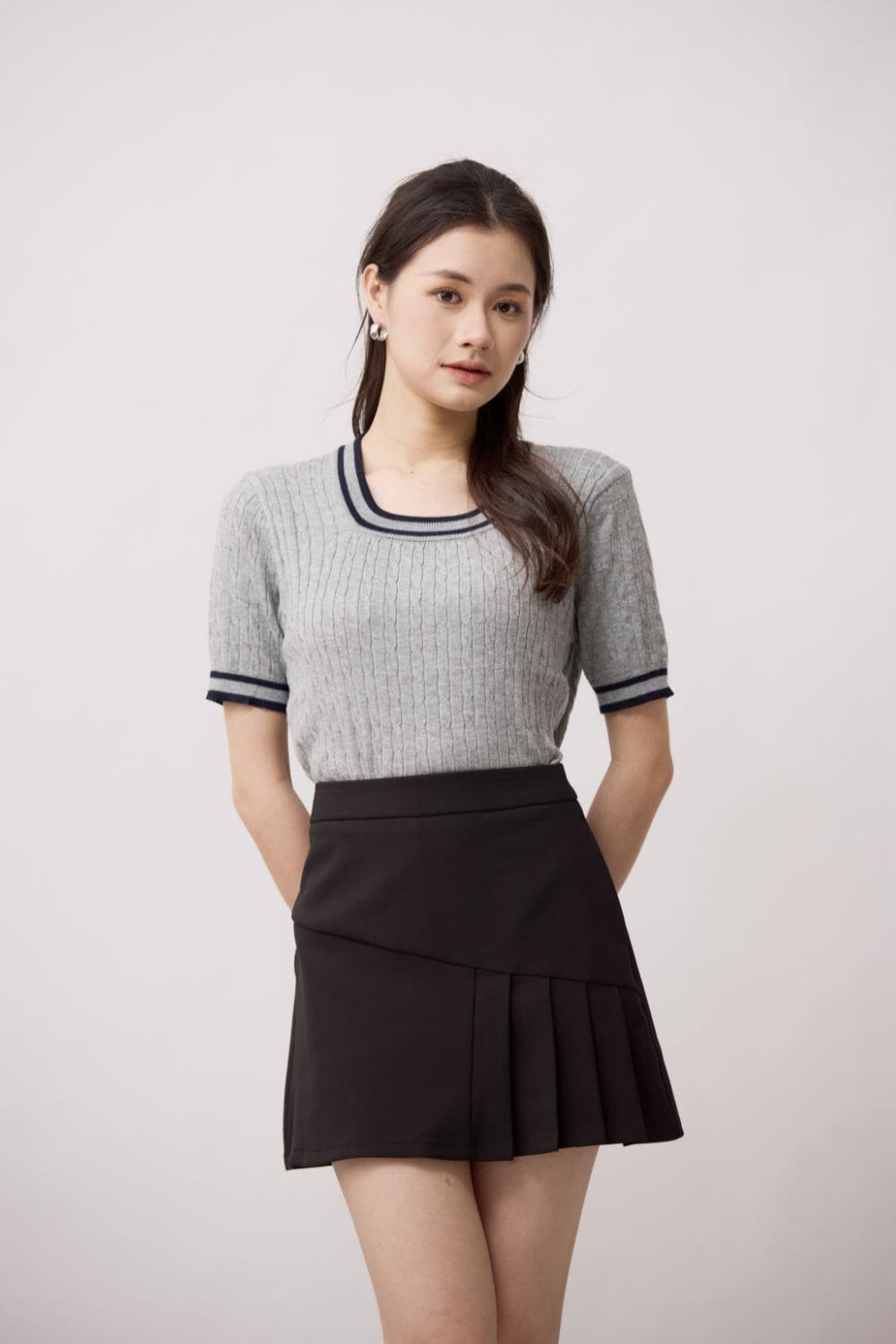 Vivara Pleated Skort Black
