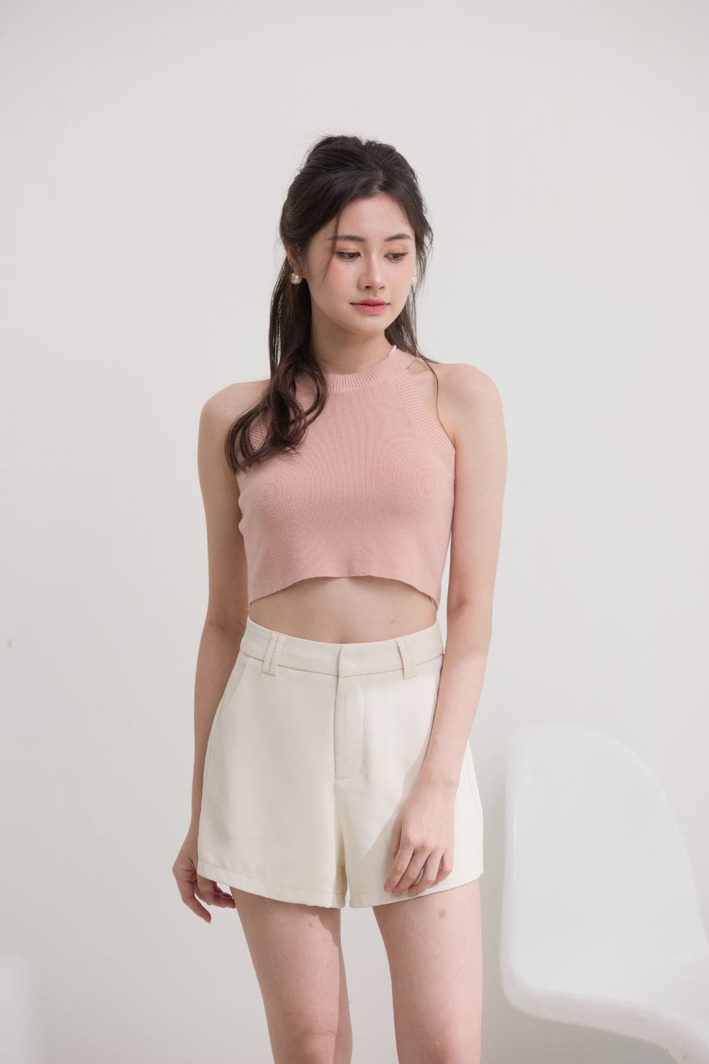 Vivienne Tailored Shorts Cream