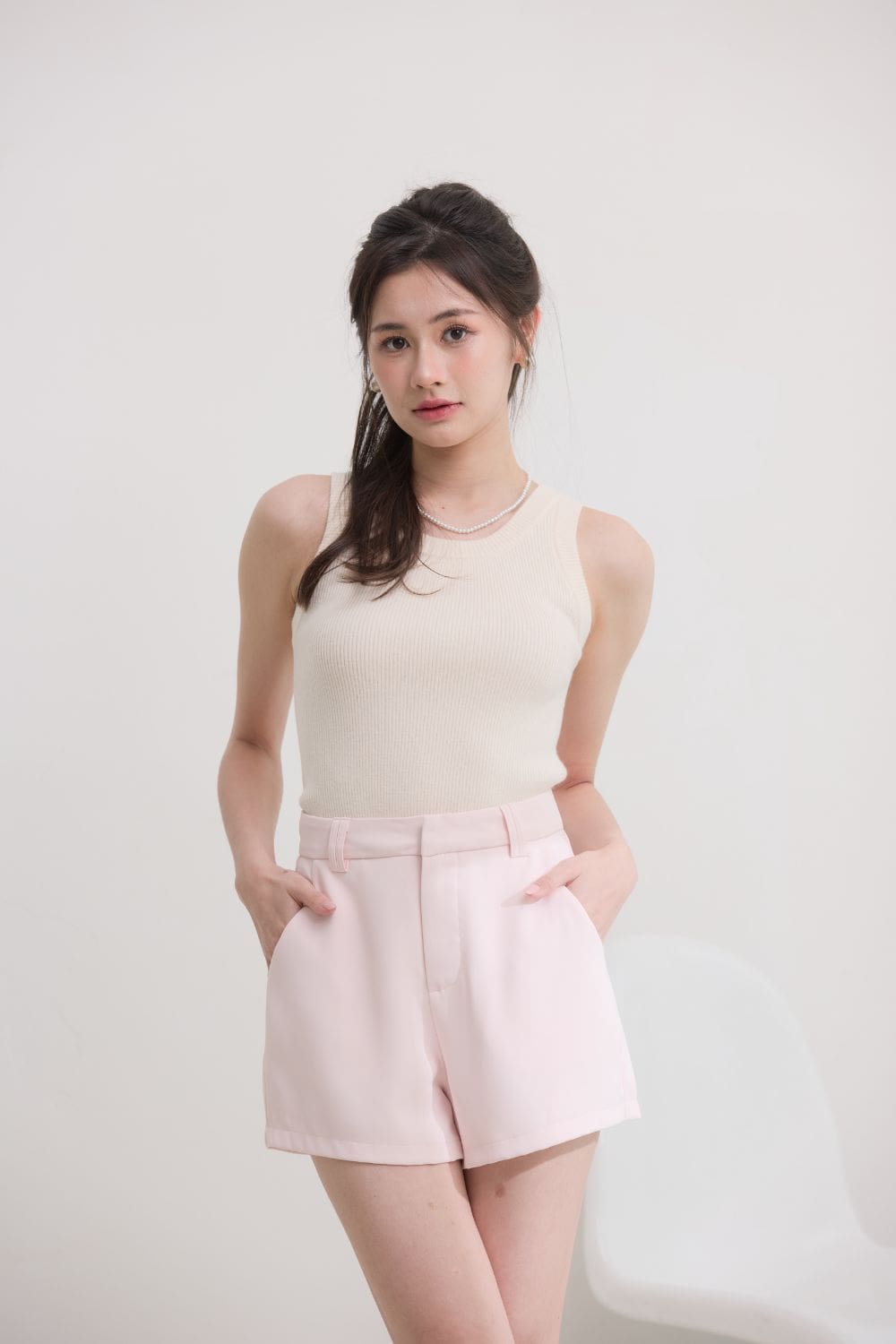 Vivienne Tailored Shorts Blush