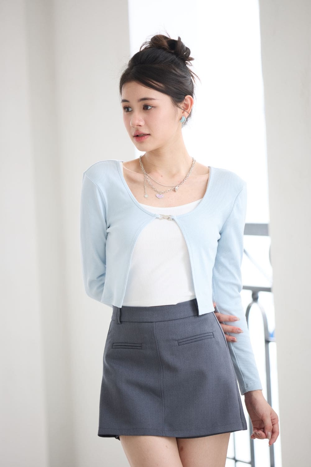 [New Colour] Emmie A-Line Skorts Grey