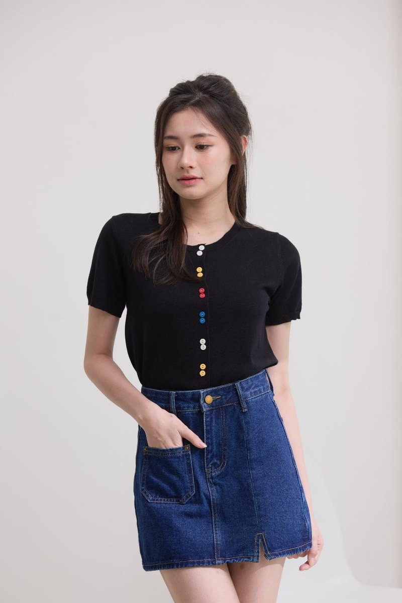 Debby Denim Skirt Dark Wash