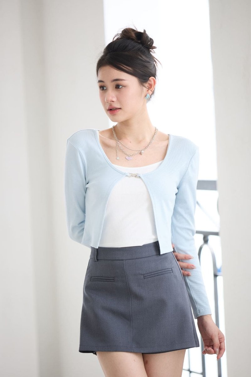 [New Colour] Emmie A-Line Skorts Grey