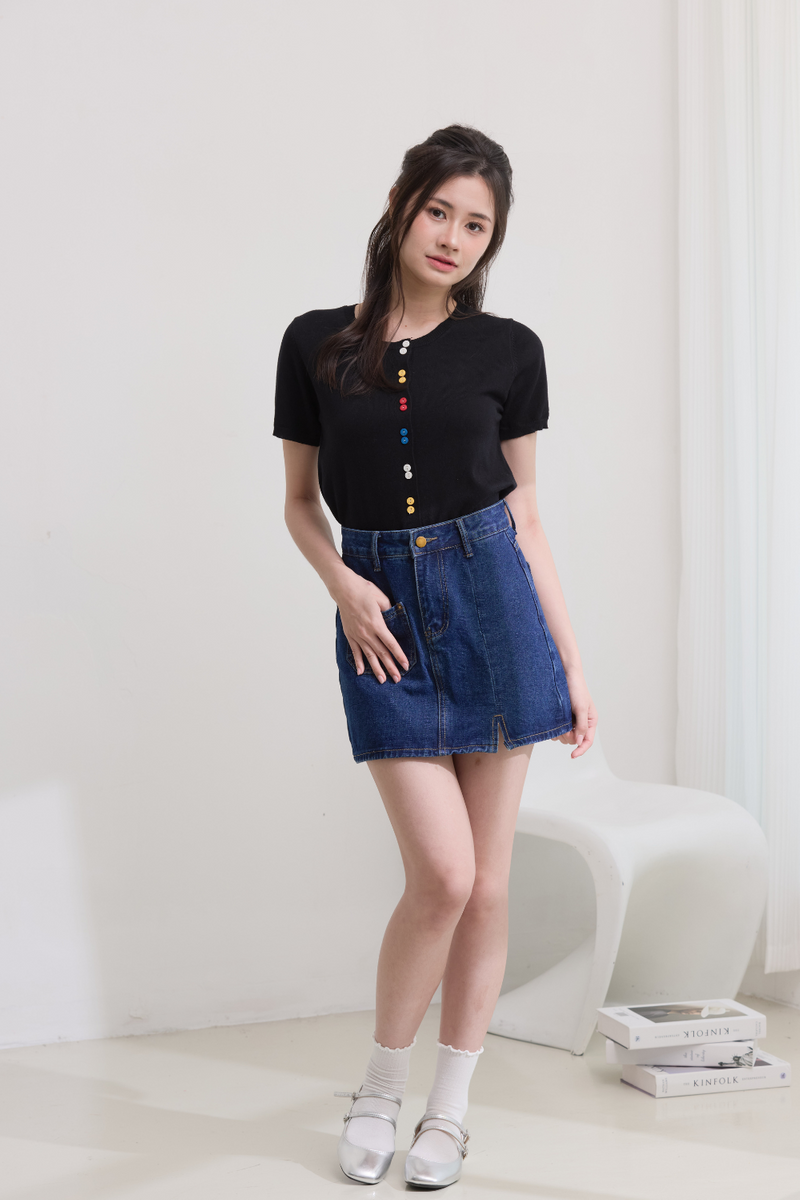 Lunora Knit Top Black