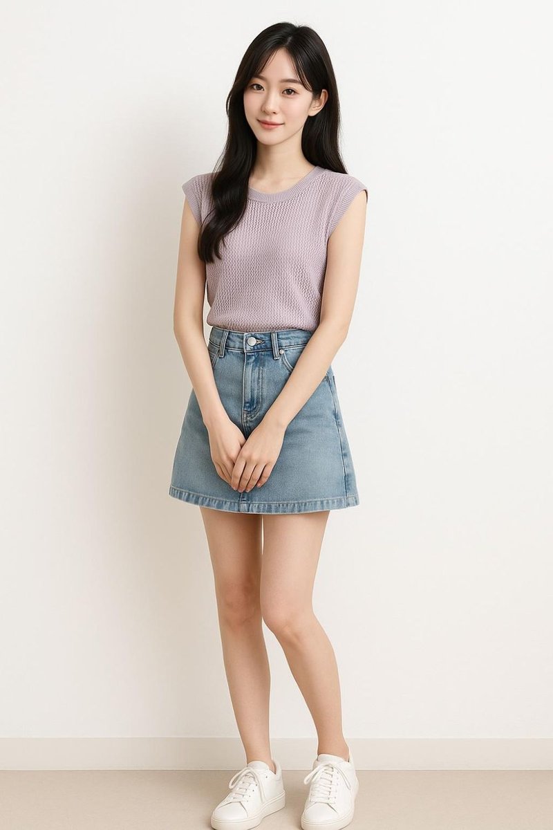 Liora Knit Two-Piece Tank Set Lilac