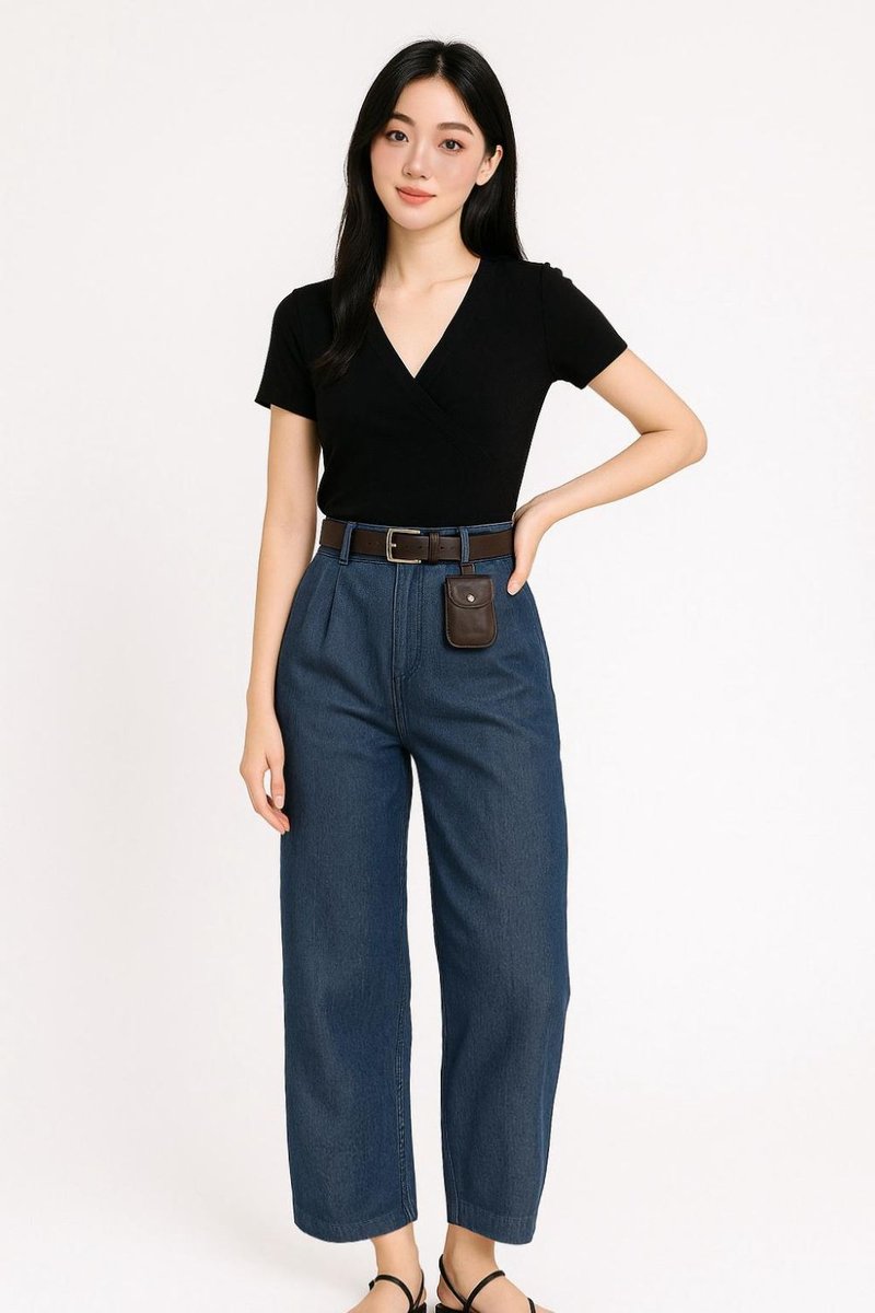 Clara Culotte Wide Leg Trousers Midnight