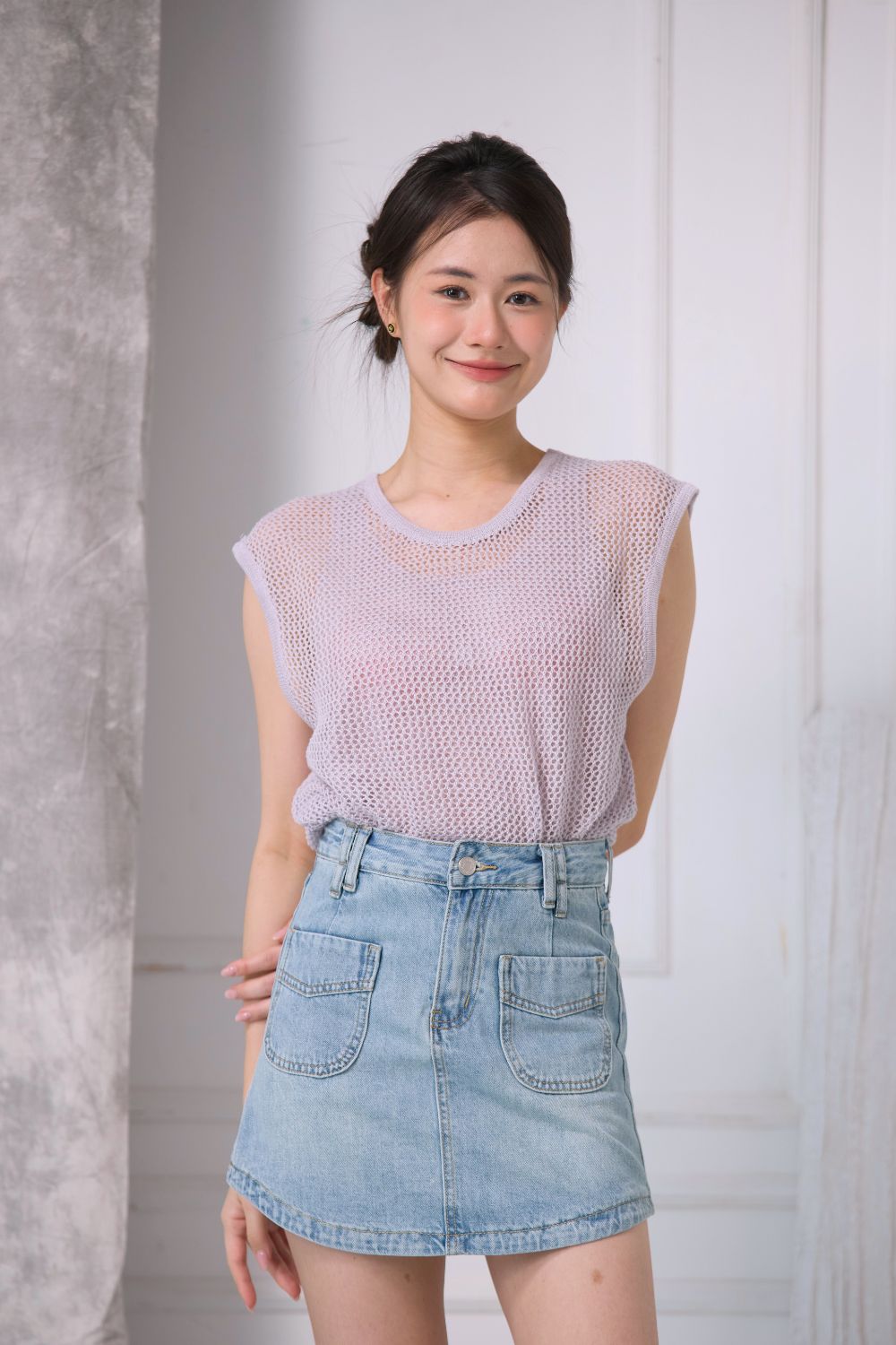 [RESTOCK] Liora Knit Two-Piece Tank Set Lilac