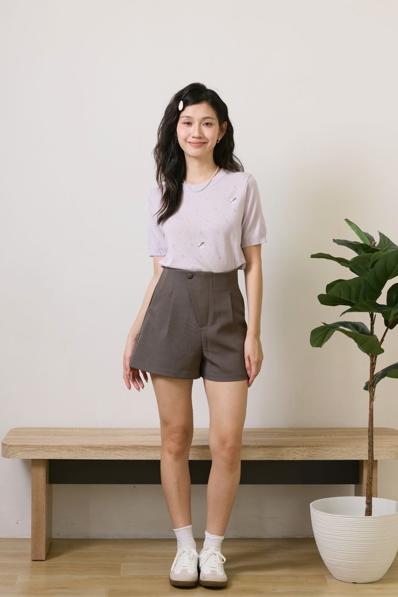 Gladys Tailored Shorts Grey