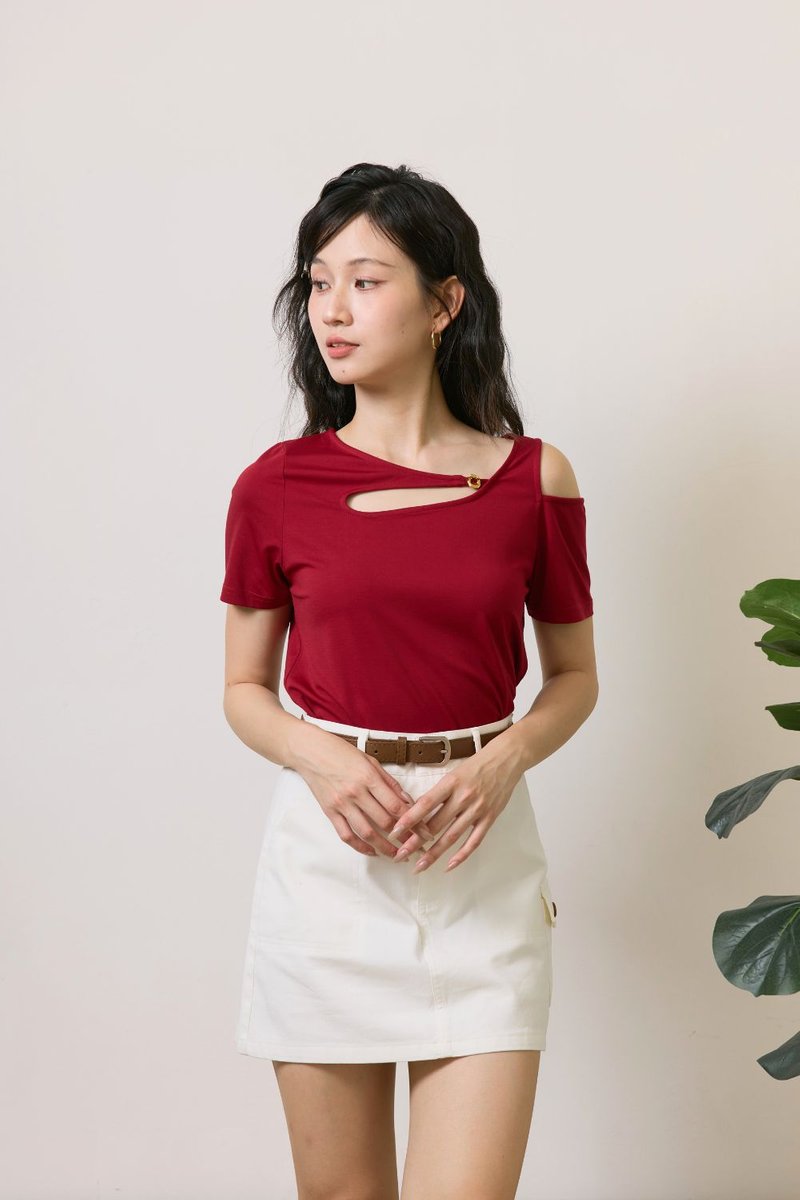 Nerra A-line Cargo Skirt Ivory