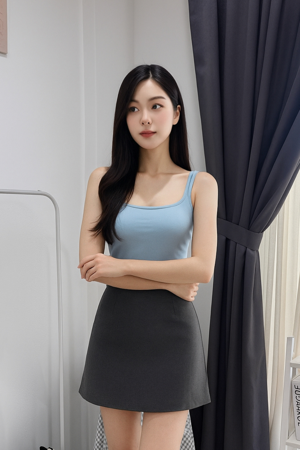 Esme Double Straps Camisole Sky