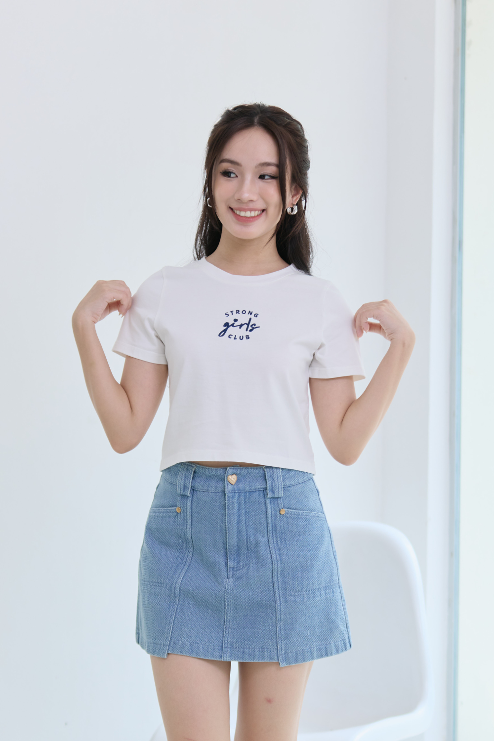 Strong Girls Club Top Ivory