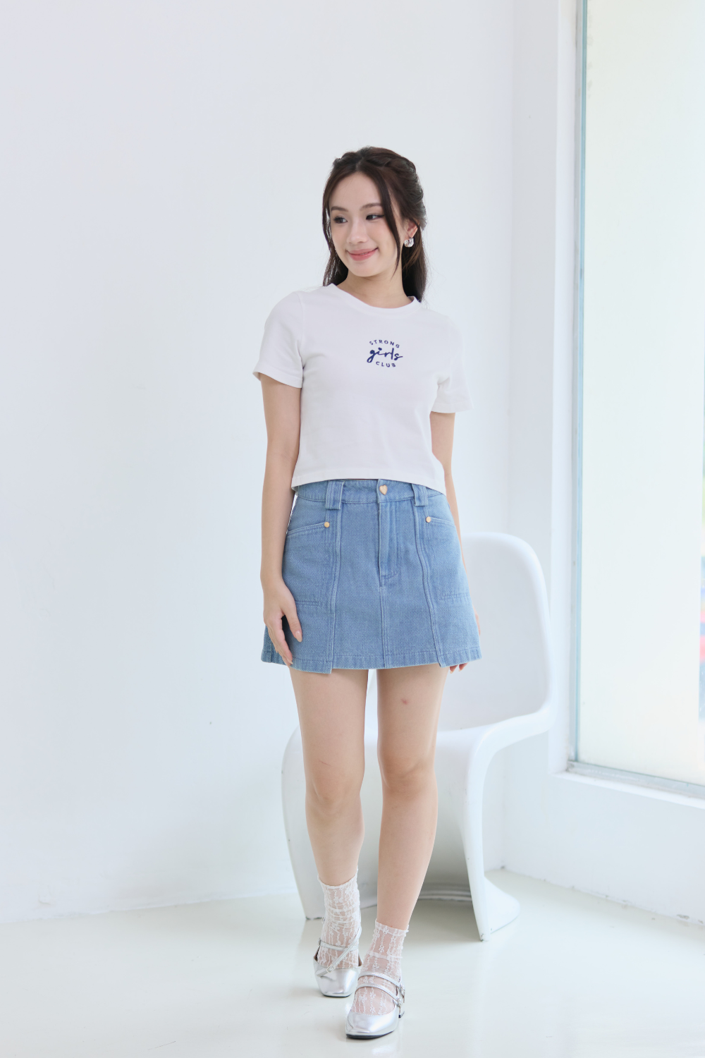 Strong Girls Club Top Ivory