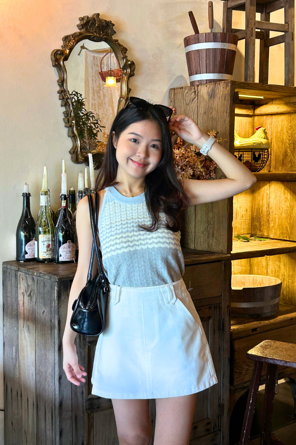 Anneliese Knit Tank Top Grey
