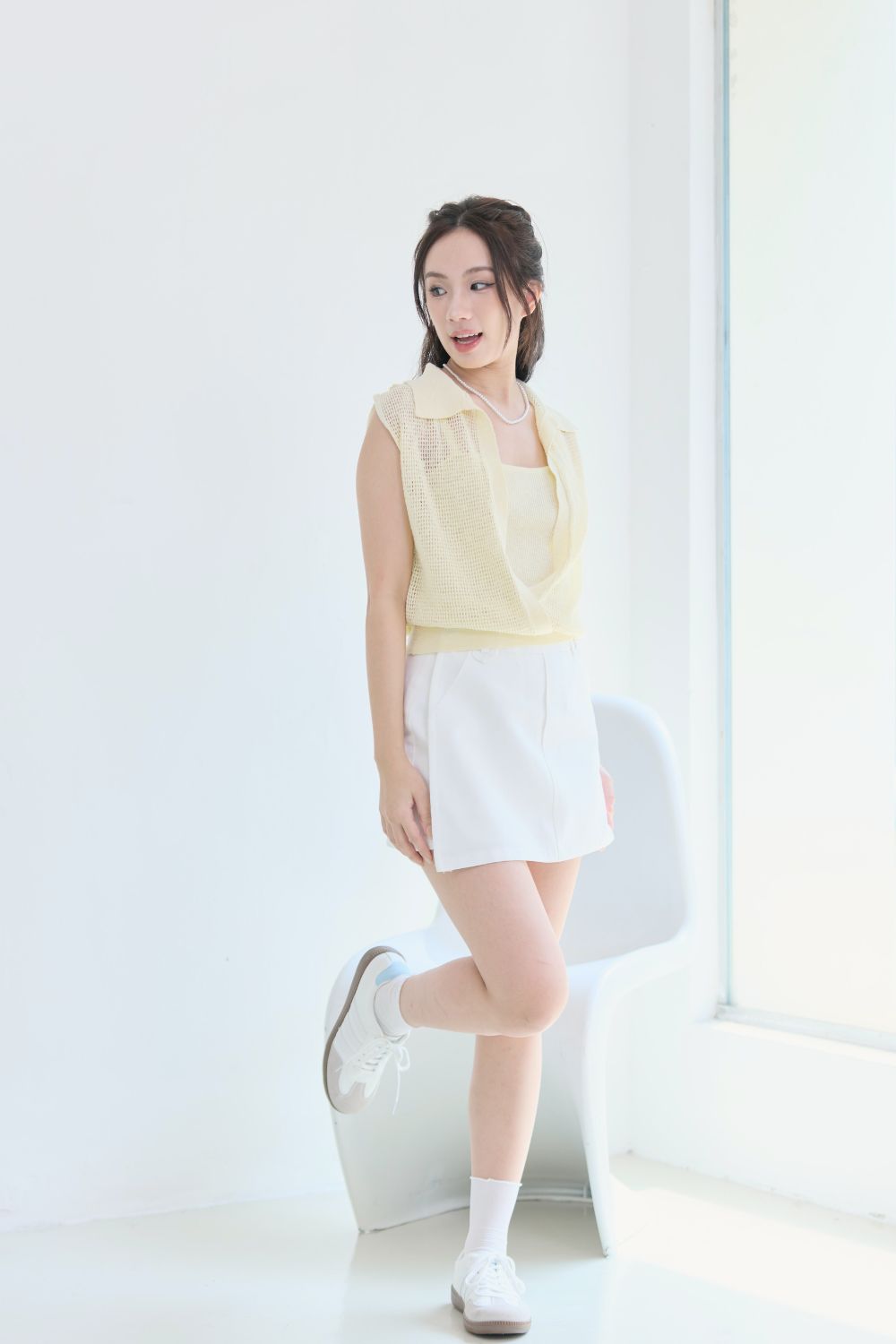 Omira Duo Knit Top Mustard