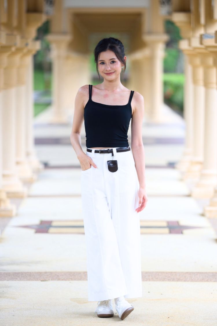 Clara Culotte Wide Leg Trousers Ivory