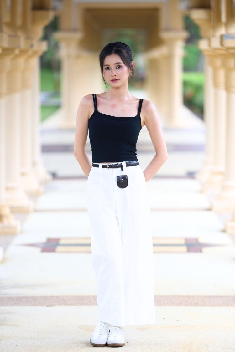 Clara Culotte Wide Leg Trousers Ivory