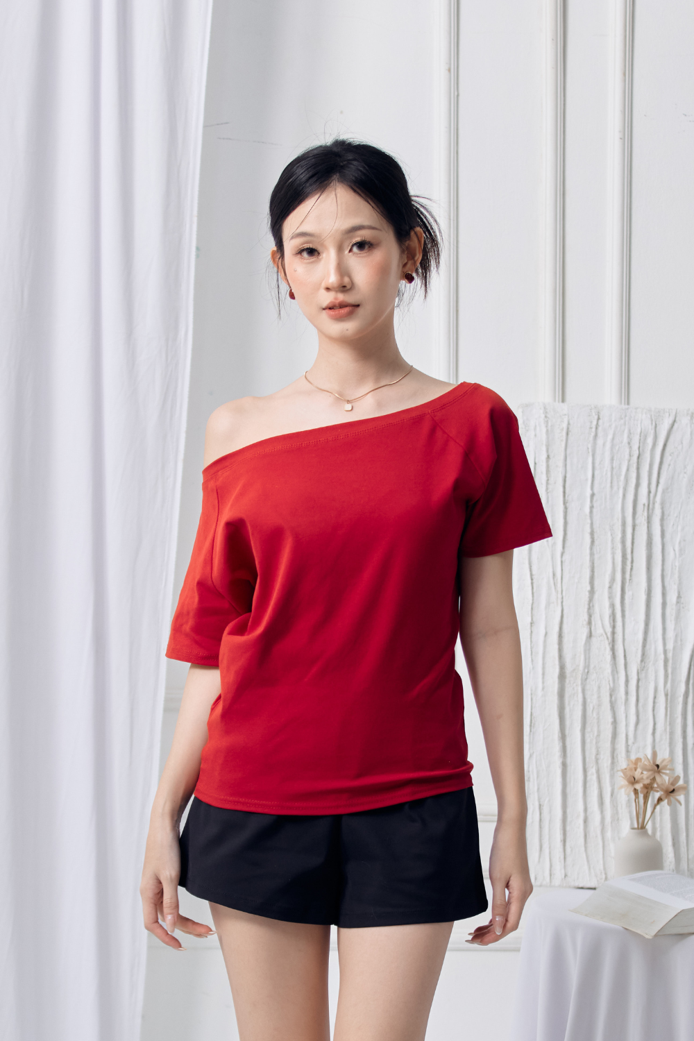 [RESTOCK] Betty Off-Shoulder Top Wine