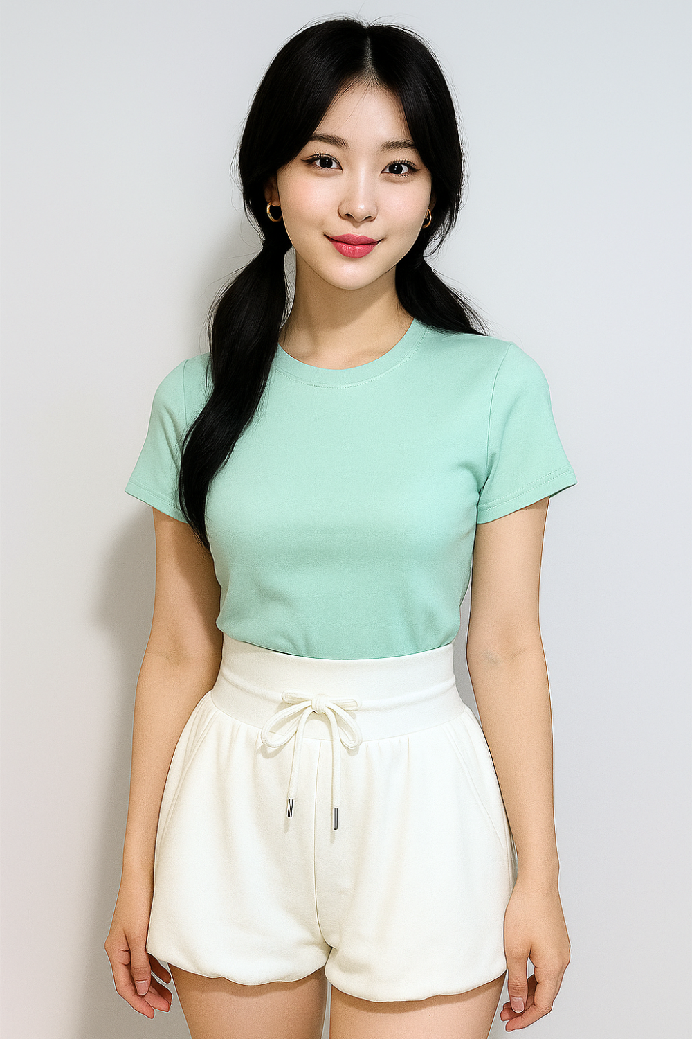 Kaerith Cap Sleeve Basic Top Mint