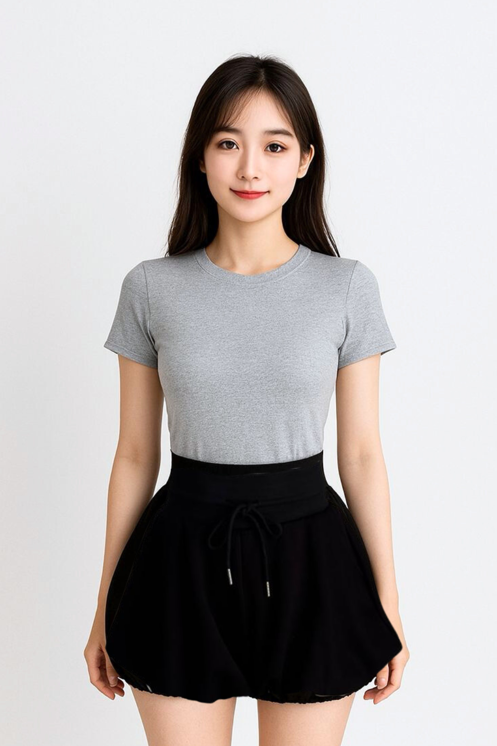 Aveline Jersey Bubble Shorts Black