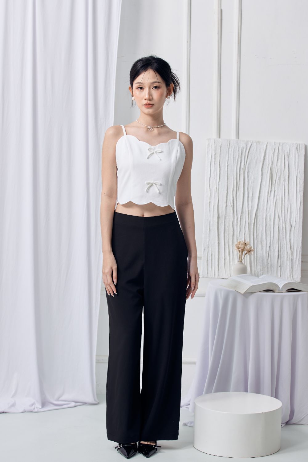 Nicolette Basic Trousers Black