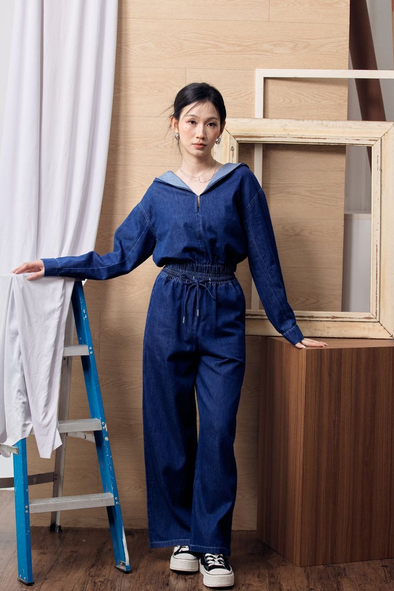 Annette Tencel Soft Denim Pants Dark Wash