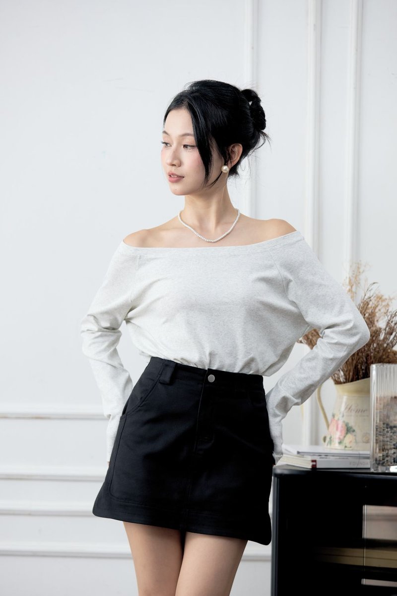 Solene Tailored Skort Black