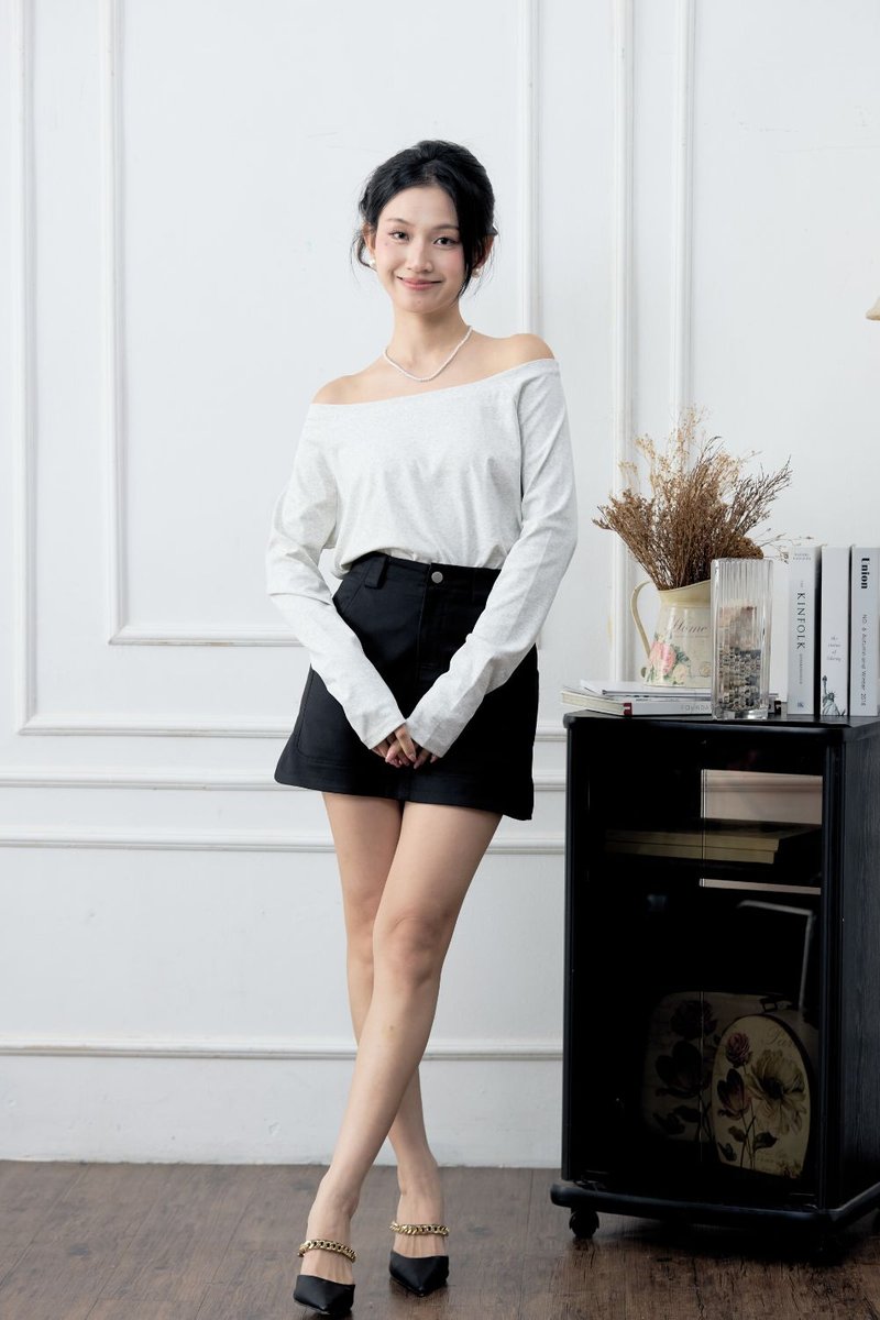 Solene Tailored Skort Black